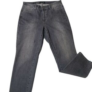 Talbots Womens Faded Black Jeans Flawless Slim Ankle Sz 10